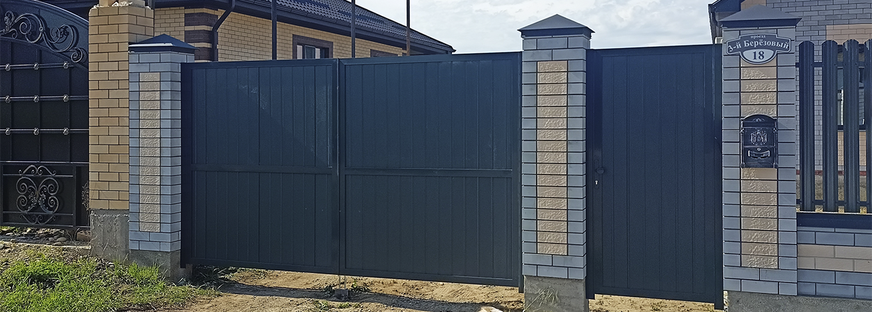 Въездные ворота в Красногвардейском под ключ