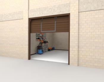 Секционные с калиткой  S-гофр Trend